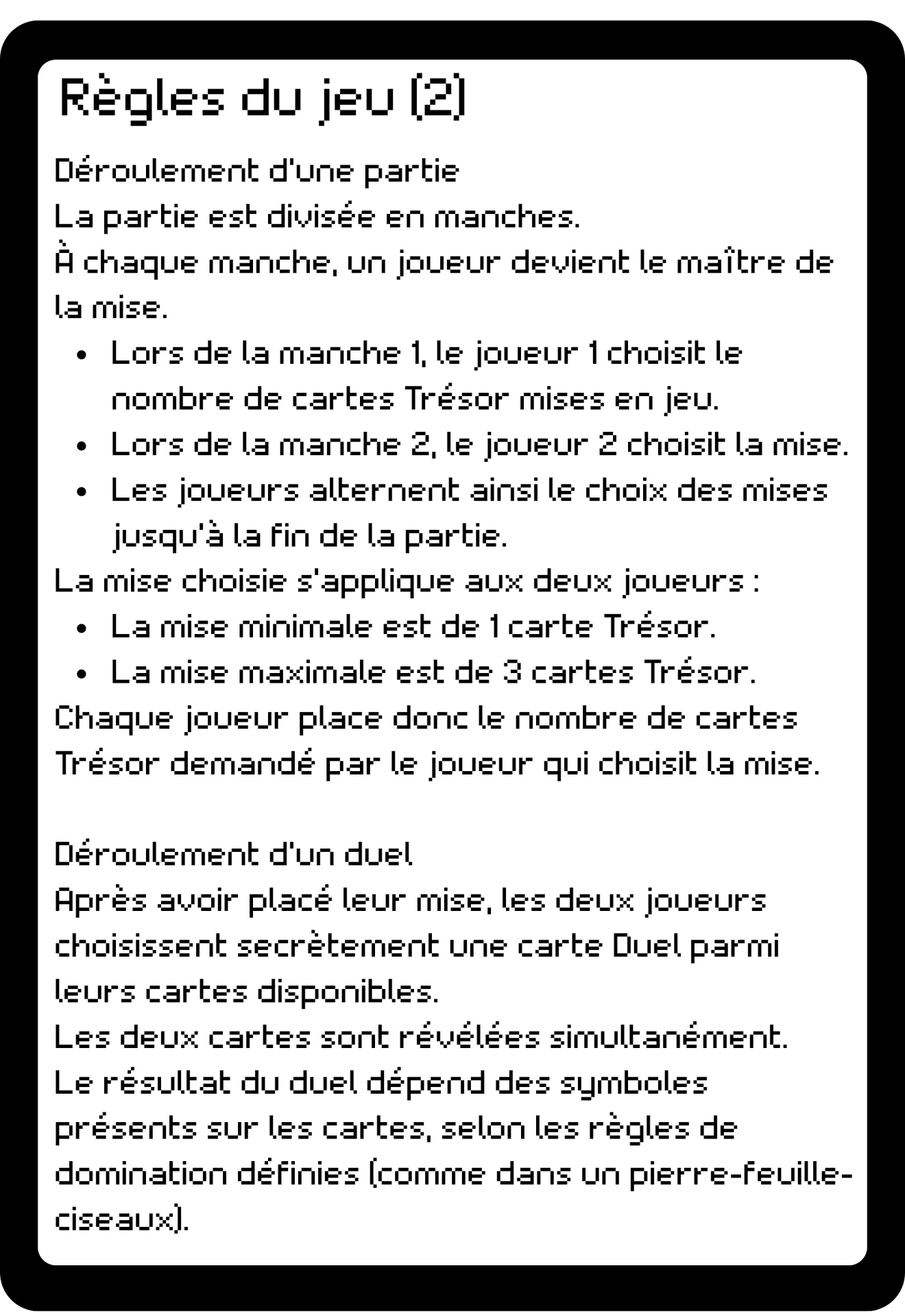Règles du jeu 2