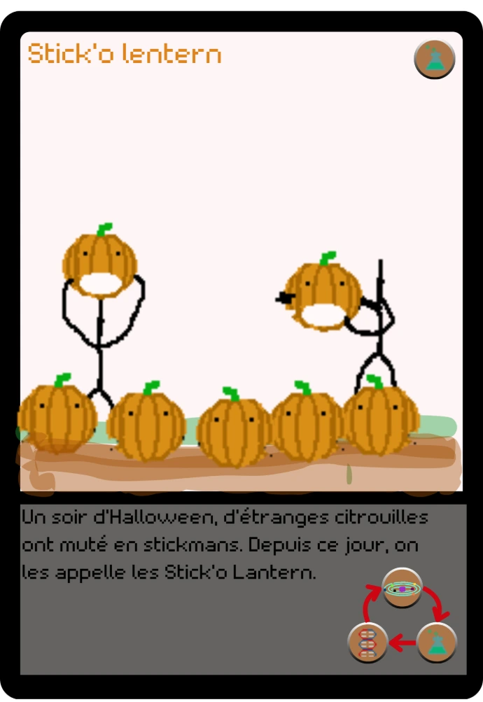 Carte Stick'o lantern Stickumi