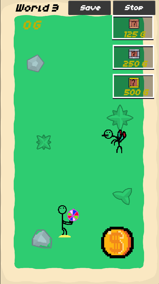 Stick Evolution - écran du monde 3